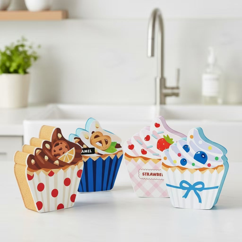 Cute Kitchen Sponges | Donut & Cupcake 3-Layer Gift Sets