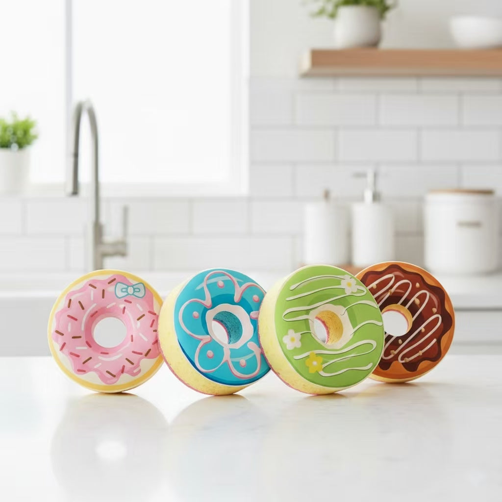 Cute Kitchen Sponges | Donut & Cupcake 3-Layer Gift Sets
