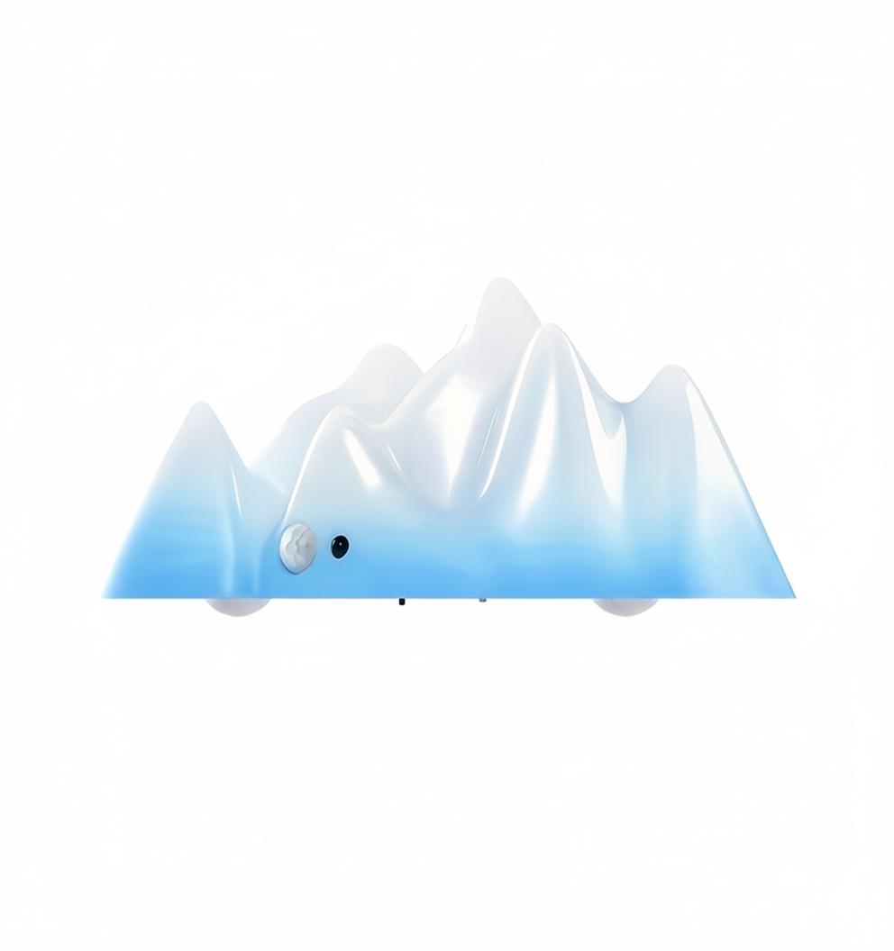 2025 New Snow Mountain LED Wall Lamp โ Rechargeable Magnetic Mount Light with Remote Control, Motion Sensor & USB Charging for Bedroom, Hallway, and Living Room