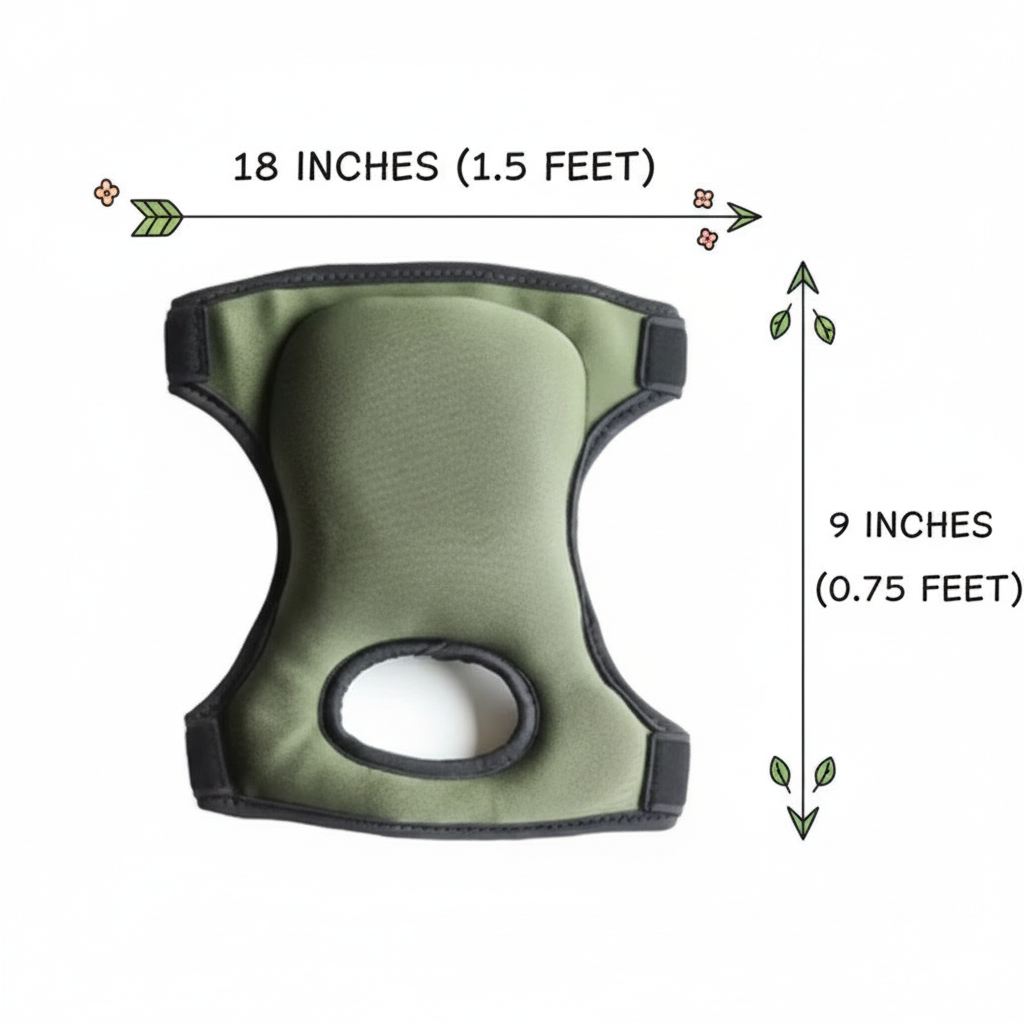 Thickened Neoprene Garden Knee Pads – Soft Foam Cushion, Adjustable Straps & Non-Slip Design for Gardening, Cleaning & Home Work