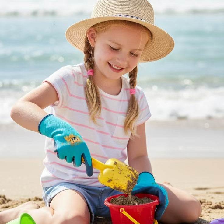 Kids Gardening Gloves 3-Pack – Fun Animal Prints
