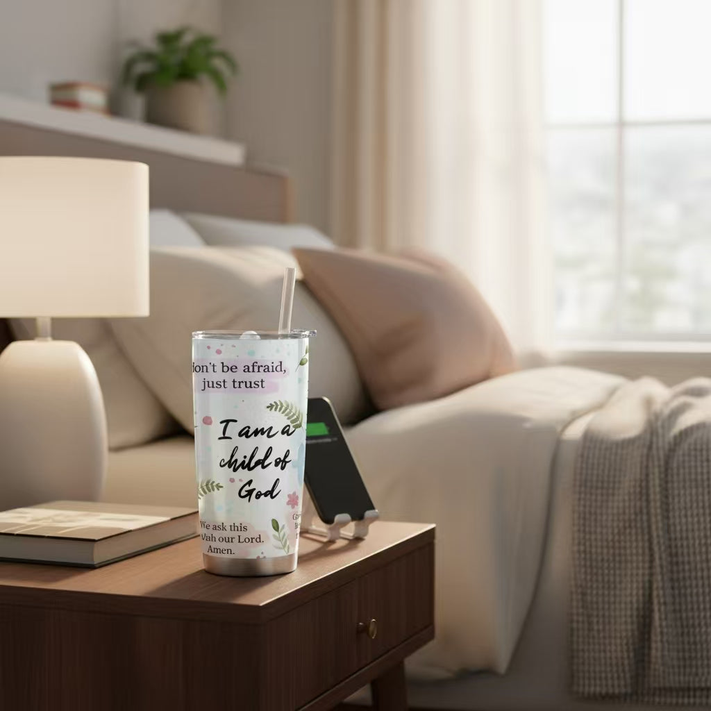 Cozy Christmas Collection — 20oz Stainless Steel Tumblers Faith & Blessings