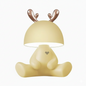 Cute Reindeer Bluetooth Speaker Night Light – Touch Control, 3-Level Brightness, 1200mAh Rechargeable Lamp