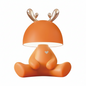 Cute Reindeer Bluetooth Speaker Night Light – Touch Control, 3-Level Brightness, 1200mAh Rechargeable Lamp