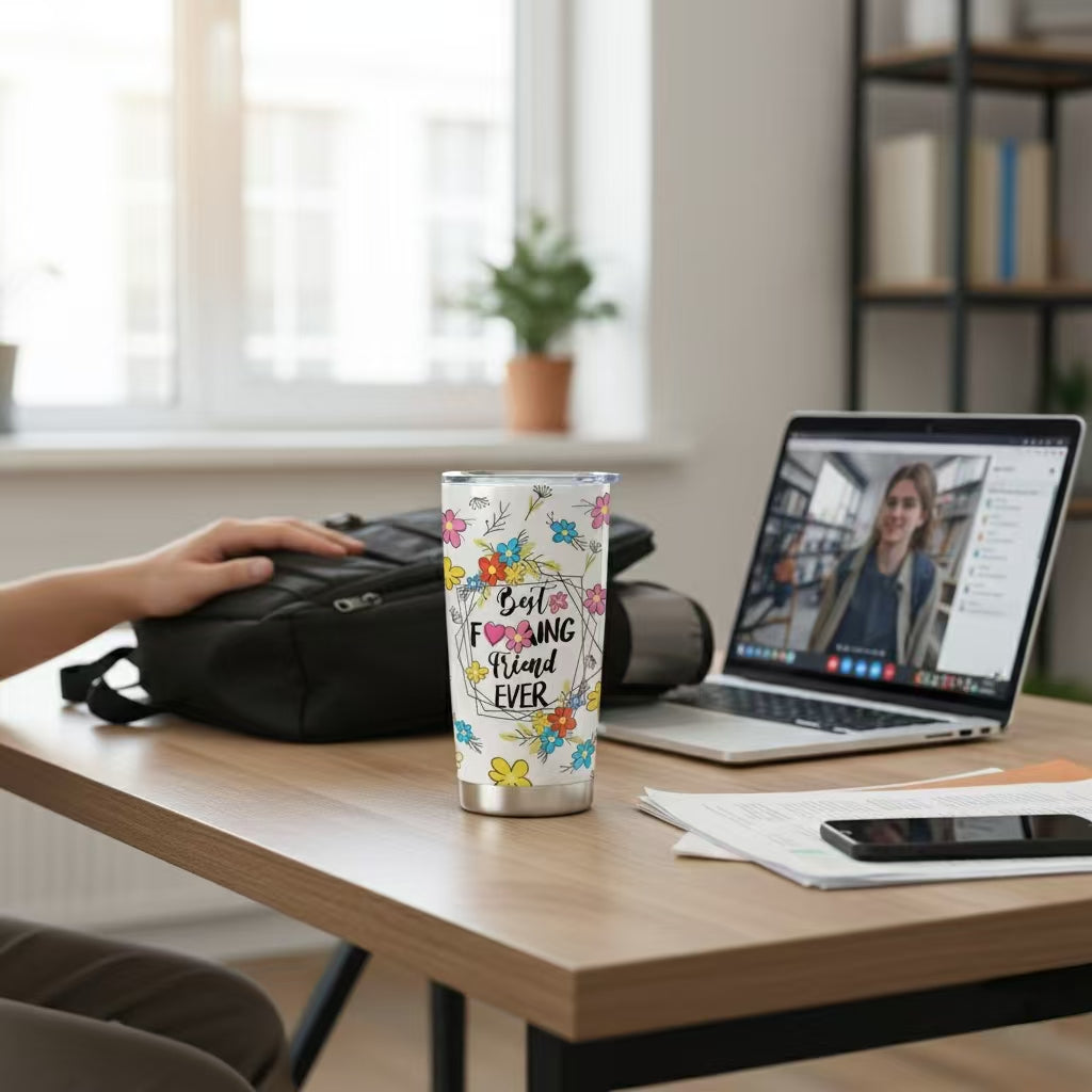 Cozy Christmas Collection — 20oz Stainless Steel Tumblers Best Friend Holiday Edition