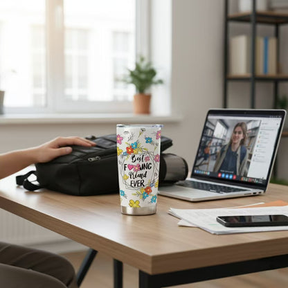 Cozy Christmas Collection — 20oz Stainless Steel Tumblers Best Friend Holiday Edition